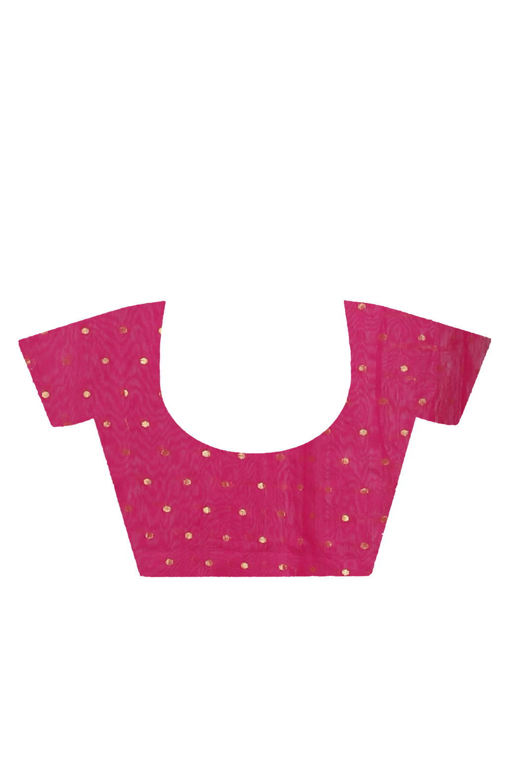 Pink Blended Cotton Temo Hand Loom Saree (1263)